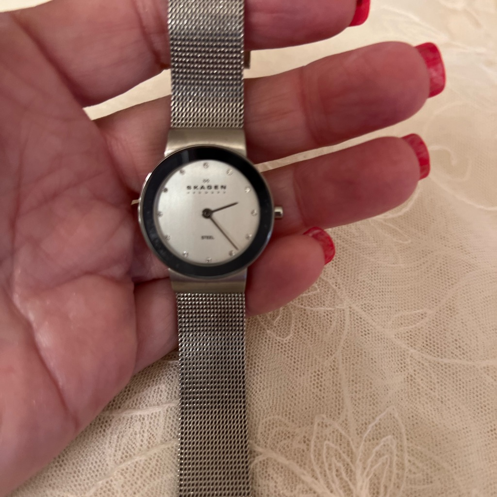Skagen Silver And Diamond Number Markers